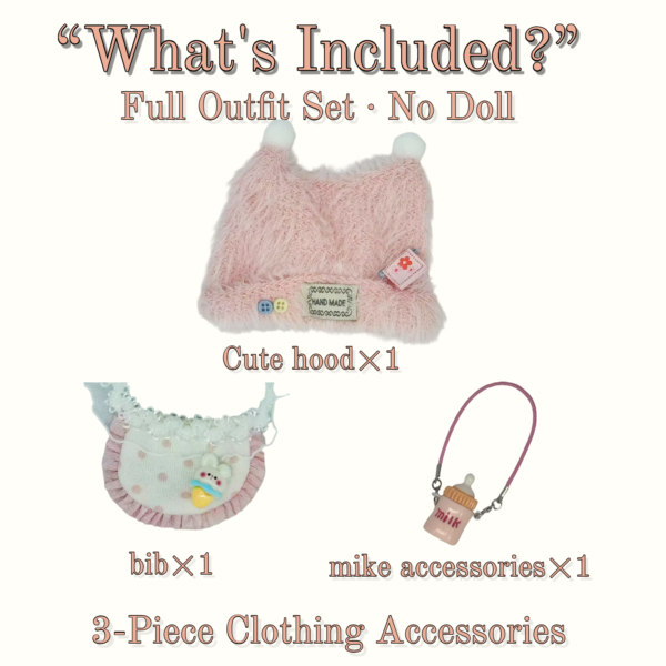 Blue Hoodie Outfit Set for 17cm / 6.69in Doll – Casual Streetwear Clothes with Headphones, Plaid Jacket, Pants and Shoes – (Doll Not Included) - Image 44